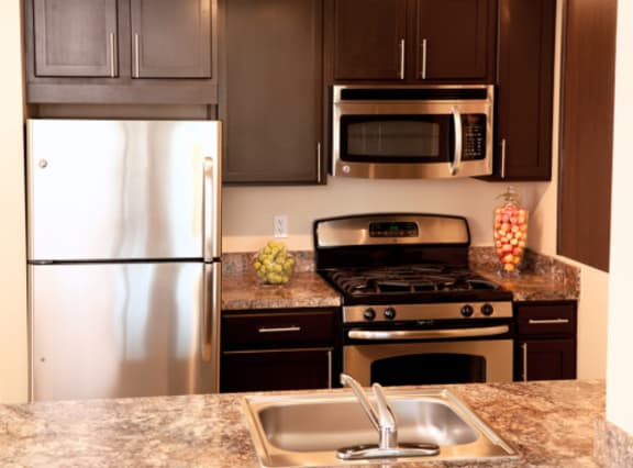 Kitchen at The Balton Affordable Apartments in New York City