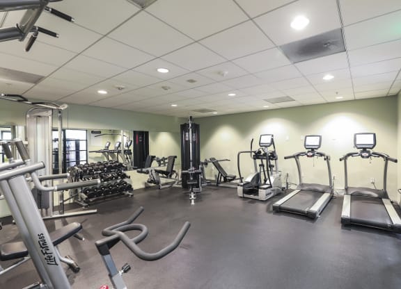 fitness center at the verandas apartments in canoga park ca