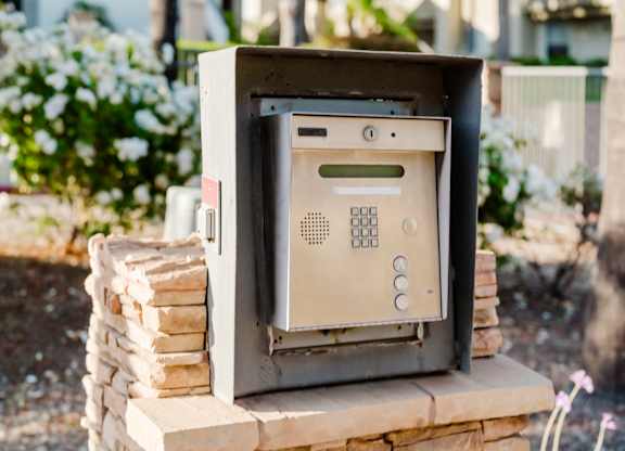 Keypad for secure entry at Legends at Rancho Belago, Moreno Valley, CA