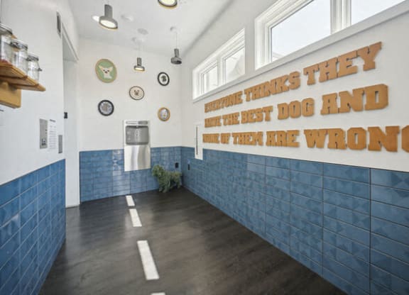 a hallway with a sign that says doing things the best dog and they are wrong at Park Kennedy, Washington, DC