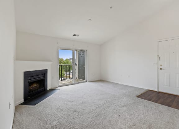 Living Room with Fireplace at The Fields of Chantilly, Chantilly, VA, 20151