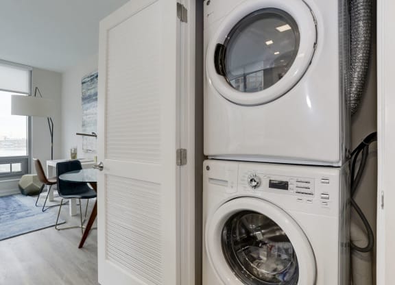 In Home Stacked Washer/Dryer at 1405 Point, Baltimore, Maryland