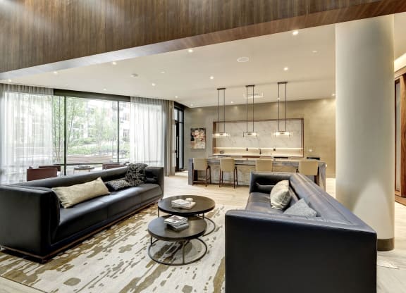 Living Room at Highgate at the Mile, McLean, VA 22102