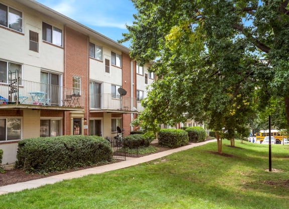 Courtyard With Green Space at The Fields of Alexandria, Virginia, 22304
