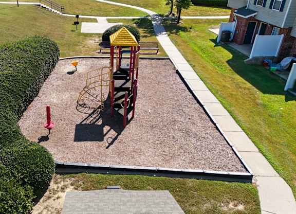 Drone View Of Playground at Greens at Stonecreek, Georgia, 30038