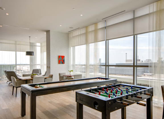 Game Room With Shuffle Board at 1405 Point, Baltimore