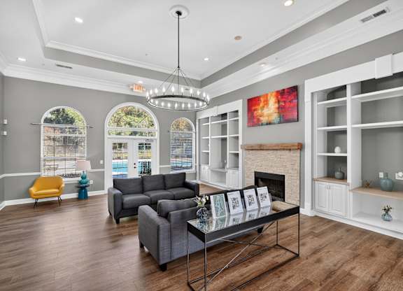 Main Living Room at Alexander Ridge Apartments, Canton, Georgia