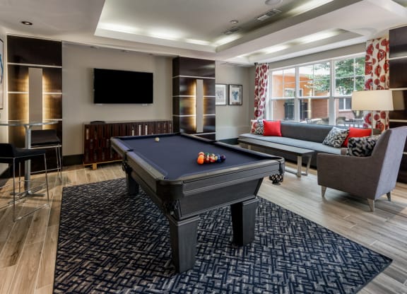 Game Room With Billiards at 800 Carlyle, Virginia, 22314