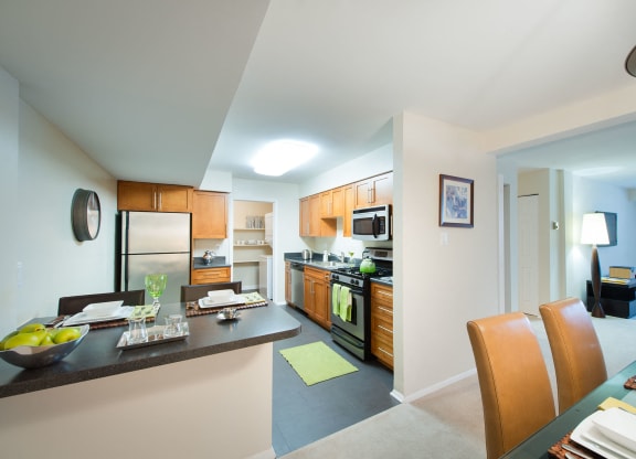 Dining Area With Living Room at Amberleigh, Fairfax