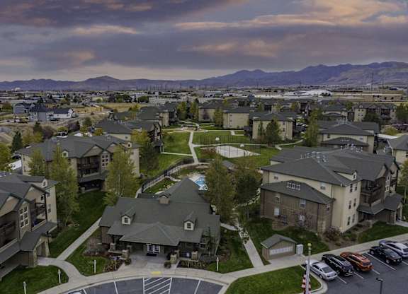 Drone View at Sunset Ridge, West Jordan