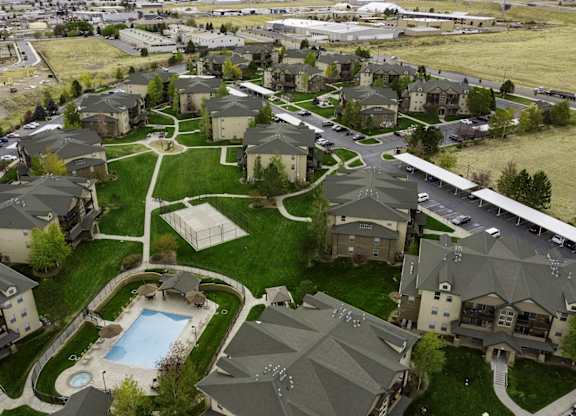 Aerial View at Sunset Ridge, West Jordan Utah