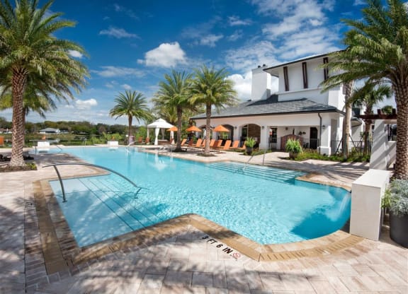 Sparkling Swimming Pool at Town Trelago, Florida