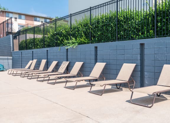 Pool Side Relaxing Area at The Fields of Alexandria, Alexandria, Virginia