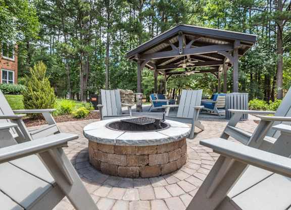 Outdoor Firepit Patio at Crestline Cary, Cary North Carolina