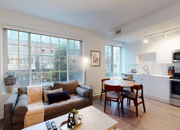 Living Room With Plenty Of Natural Lights at Madison House, Washington, Washington