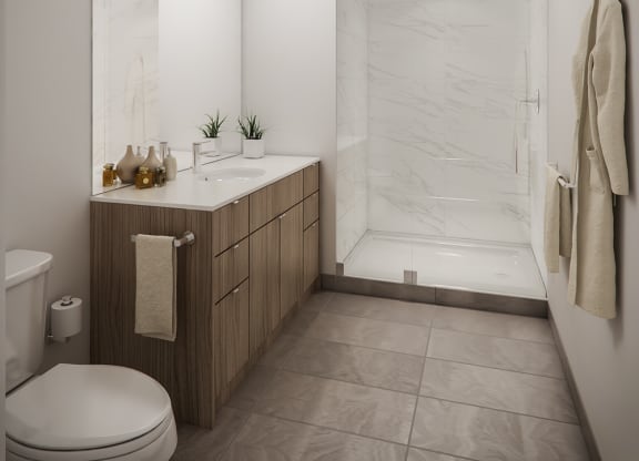 Bathroom With Bathtub at Madison House, Washington, DC
