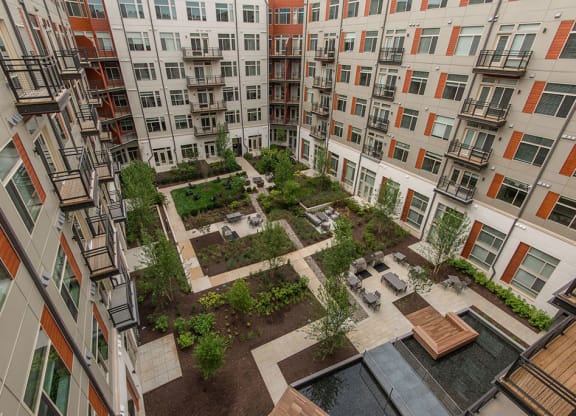 Aerial view of Highgate At The Mile Apartments near Tysons, VA