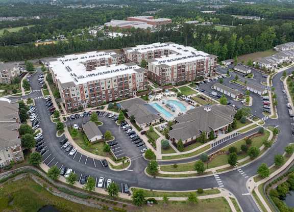 An aerial view at The Aster Cary, Cary, NC