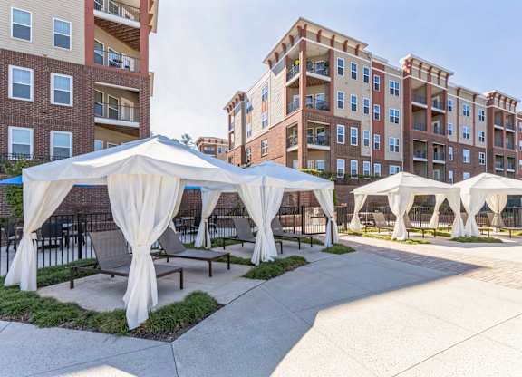 Poolside Cabanas at The Aster Cary, North Carolina