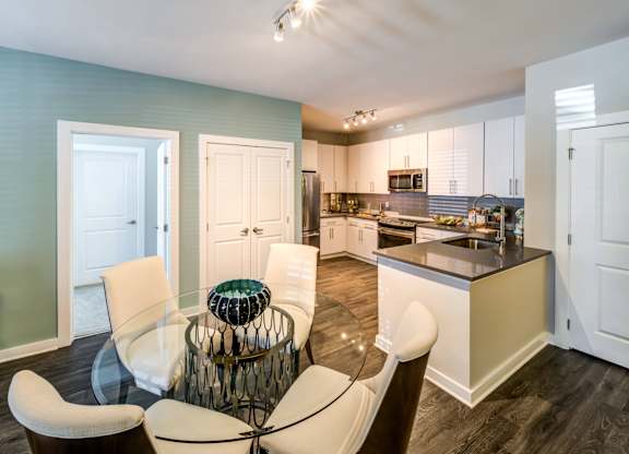 Dining With Kitchen View at The Aster Cary, Cary, NC