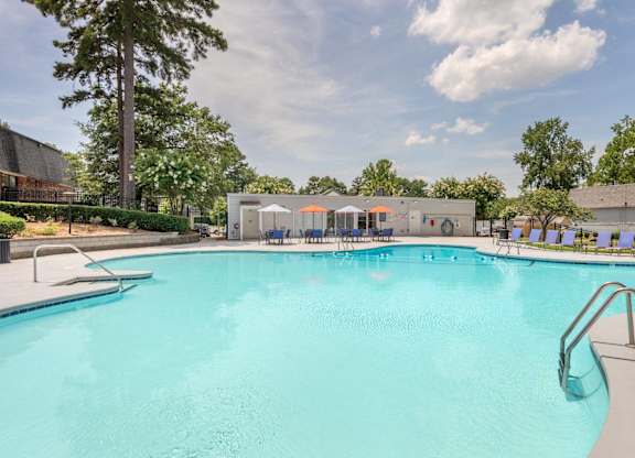 A large swimming pool at The Pointe at Midtown, Raleigh North Carolina
