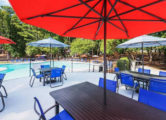 Poolside Lounge Chairs at The Pointe at Midtown, Raleigh, NC