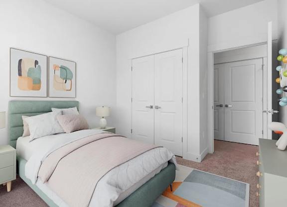 Bedroom at Vaseo Townhomes, Lehi, 84043