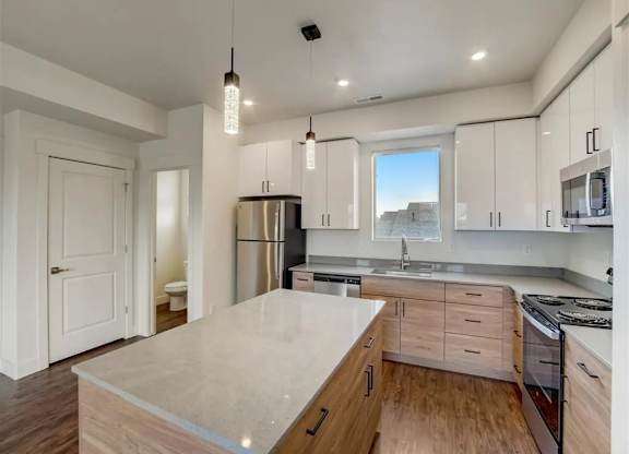 Modern Kitchen at Vaseo Townhomes, Lehi, Utah