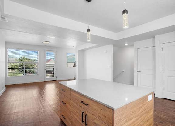 Contemporary Kitchen at Vaseo Townhomes, Lehi