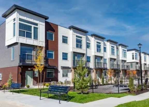 House Exterior View at Vaseo Townhomes, Lehi, Utah