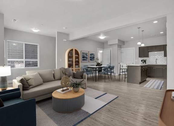 Living Area at Calla Homes Apartments, Utah, 84106