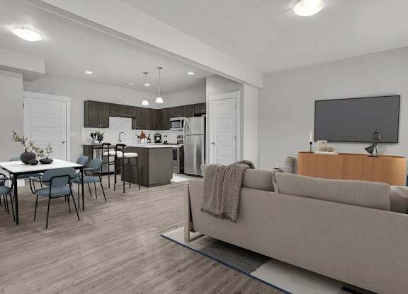 Living Room at Calla Homes Apartments, Millcreek, Utah