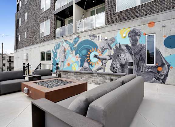 Modern Rooftop Patio at Lotus Cityline Apartments, Salt Lake City, UT
