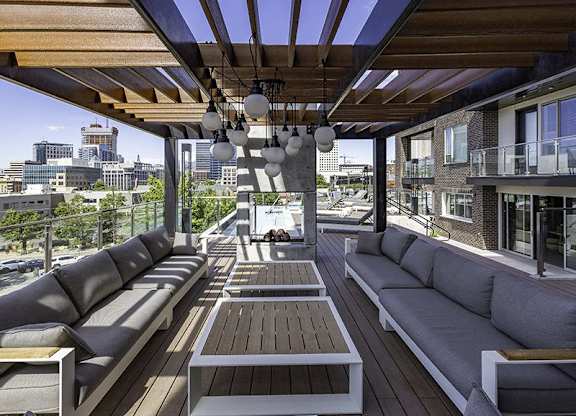 Wooden Deck at Lotus Cityline Apartments, Salt Lake City
