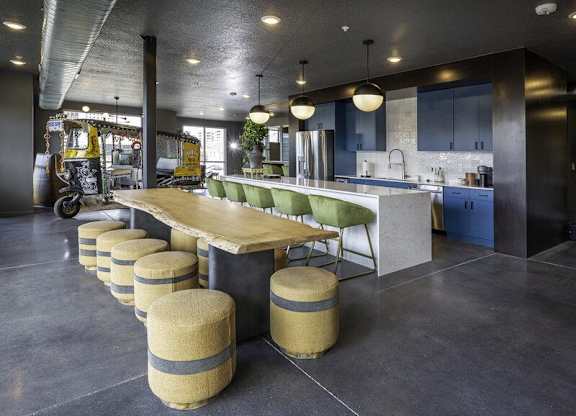 Clubhouse Dining at Lotus Cityline Apartments, Salt Lake City, Utah
