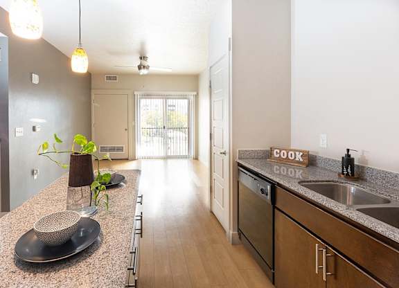Kitchen Space at The Lotus Apartments, Salt Lake City, UT, 84111