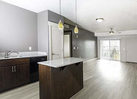 Gourmet Kitchen at The Lotus Apartments, Salt Lake City