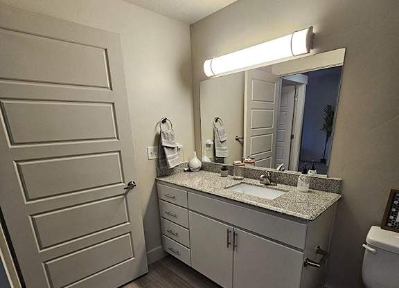 Primary Bathroom at The Lotus Apartments, Utah