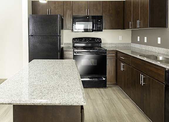 Luxury Kitchen at The Lotus Apartments, Salt Lake City, UT