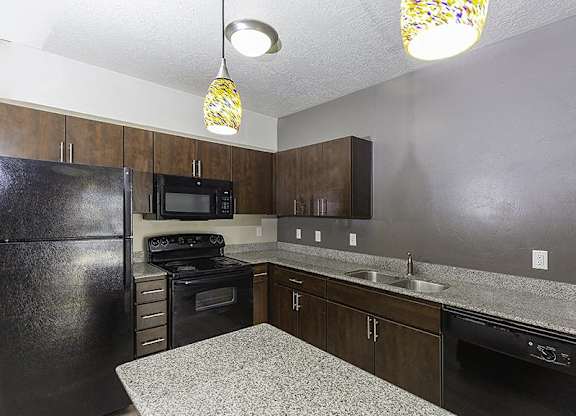 Classic Kitchen at The Lotus Apartments, Salt Lake City