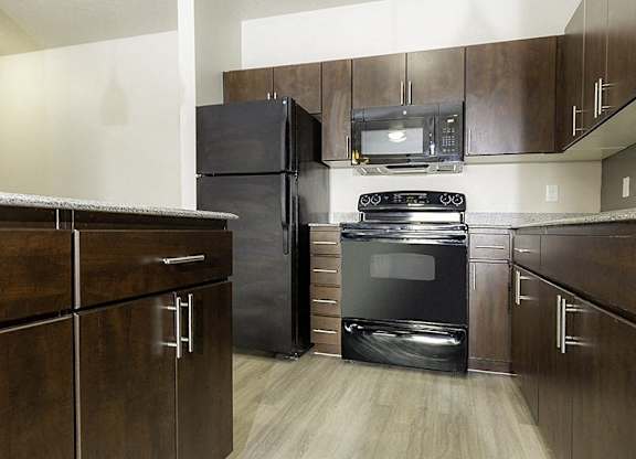 Apartment Kitchen at The Lotus Apartments, Salt Lake City, UT
