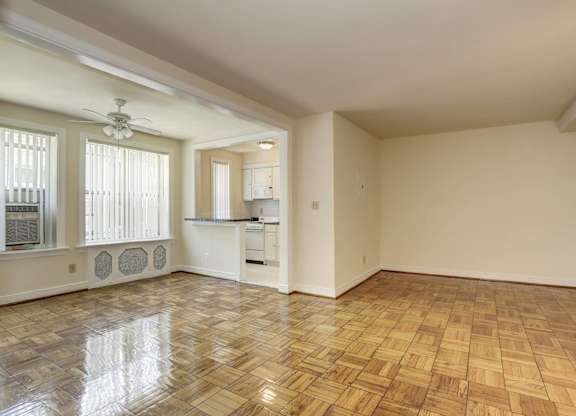 Spacious studio apartment with parquet flooring at Tivoli Gardens Apartments, Washington