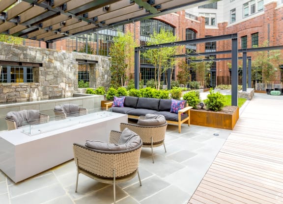 Outdoor Patio Area at Park Kennedy, Washington, 20003