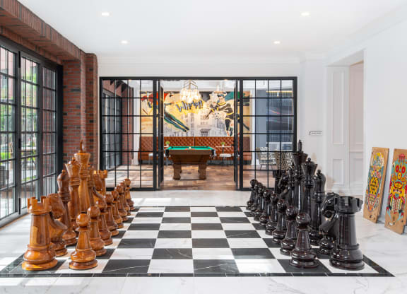 Large Chess Board at Park Kennedy, Washington, DC