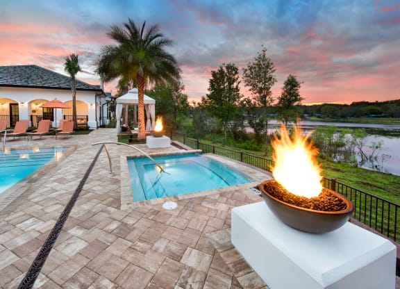 Hot Tub And Pool at Town Trelago, Florida