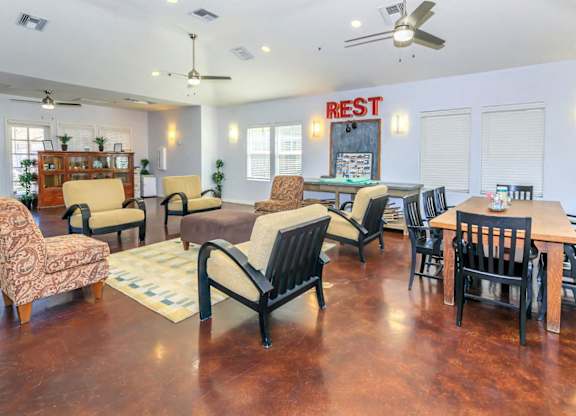 A living room at Roosevelt Commons Apartments, Phoenix, Arizona