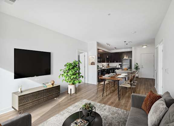 Living and dining at Fort Totten Square, Washington