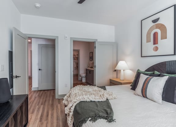 Master Bedroom With Closet at South and Hollis, Charlotte, NC, 28209