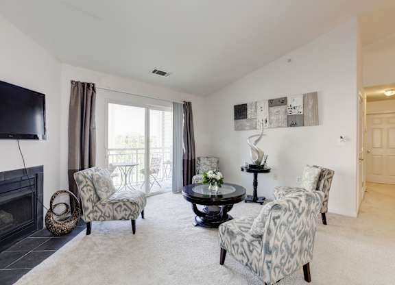 Living Room With TV at Springfield Crossing, Springfield, 22150