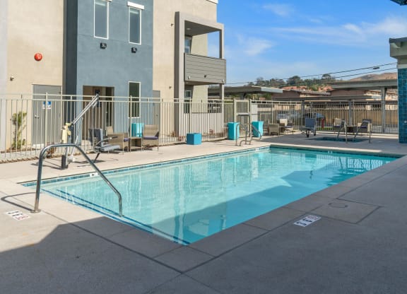 our apartments showcase a swimming pool at Loma Villas Apartments, San Bernardino, CA